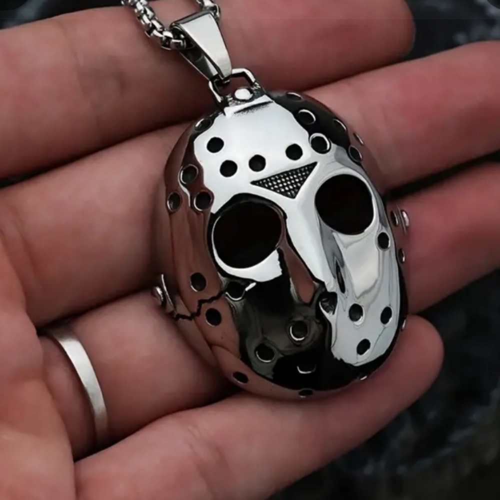 Jason Mask Pendant Necklace
